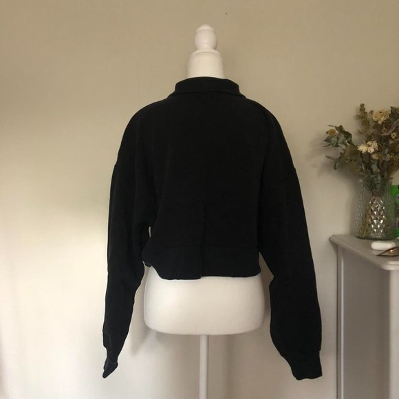 Campus Crew black quarter-zip sweater - Picture 2 of 4